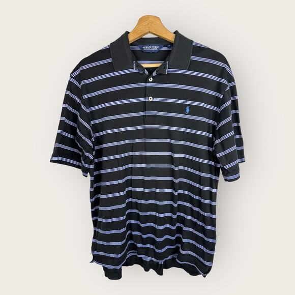 Polo by Ralph Lauren Other - Polo Ralph Lauren Golf Mens size Medium Striped Short Sleeve Polo Shirt Blue
